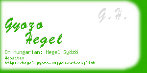 gyozo hegel business card